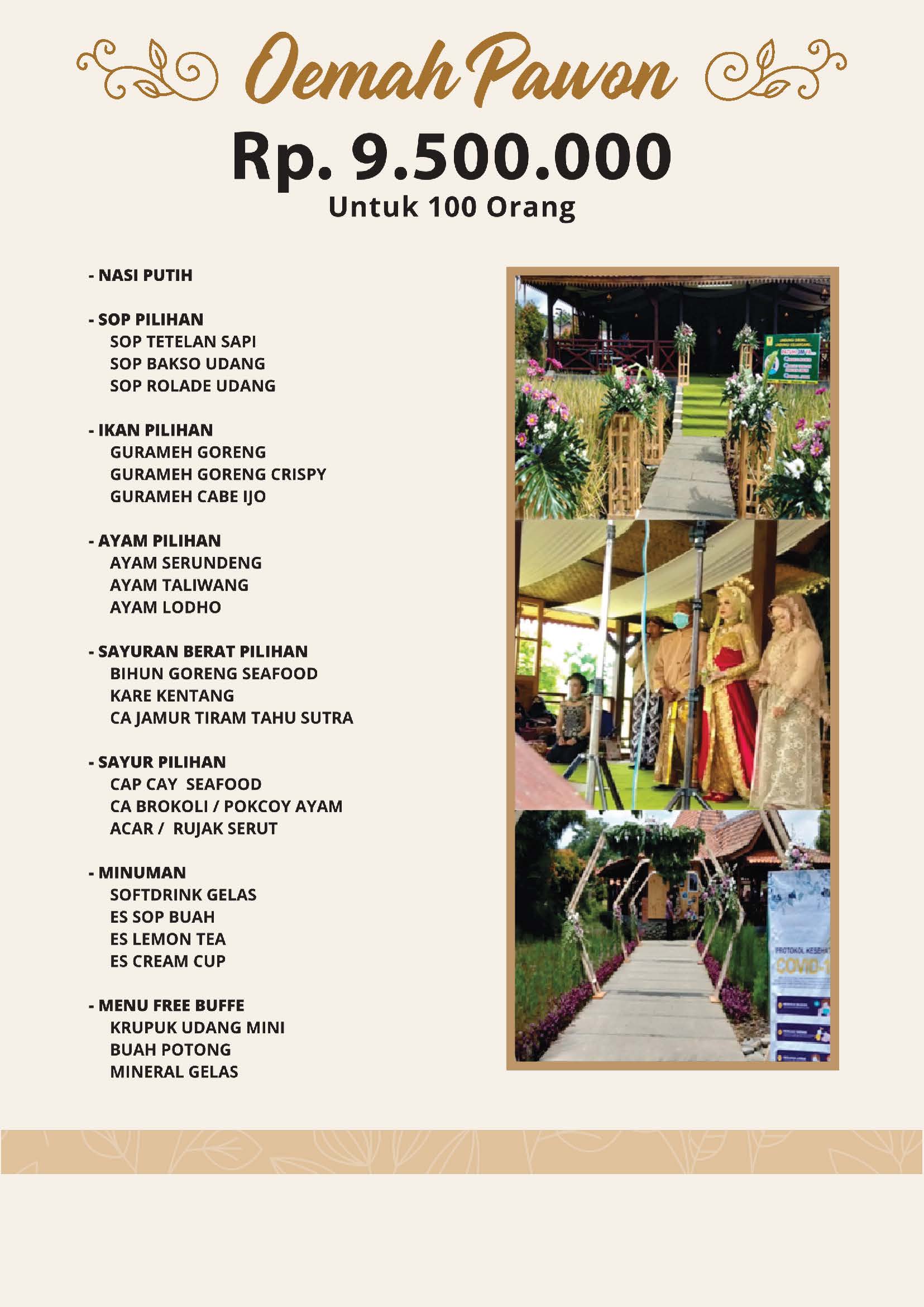 Paket Wedding OEMAH PAWON di Purwokerto